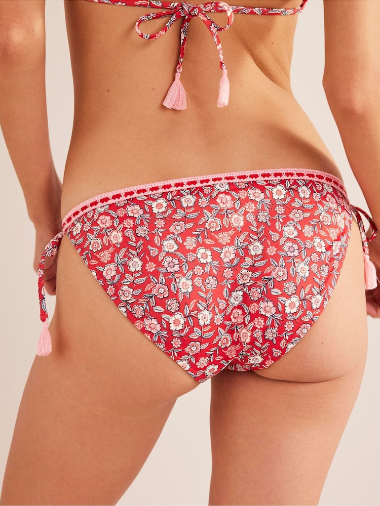 Boden Red String Crochet Bikini Bottoms - Image 2 of 7 Boden Red String Crochet Bikini Bottoms - Image 2 of 7