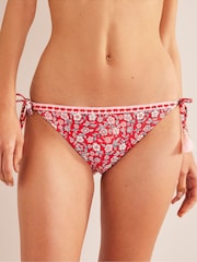Boden Red String Crochet Bikini Bottoms - Image 3 of 7