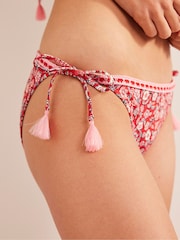 Boden Red String Crochet Bikini Bottoms - Image 4 of 7