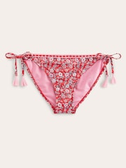 Boden Red String Crochet Bikini Bottoms - Image 6 of 7