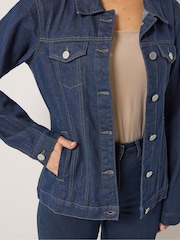 Long Tall Sally Blue 100% Cotton Denim Jacket - Image 5 of 5