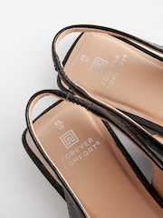 črna - Čevlji z oglatim sprednjim delom in paščkom čez peto Forever Comfort® - Slika 7 iz 7