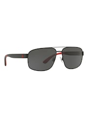 Polo Ralph Lauren Black Navigator Sunglasses - Image 12 of 12