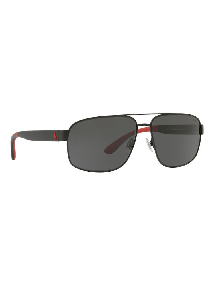 Polo Ralph Lauren Black Navigator Sunglasses - Image 12 of 12