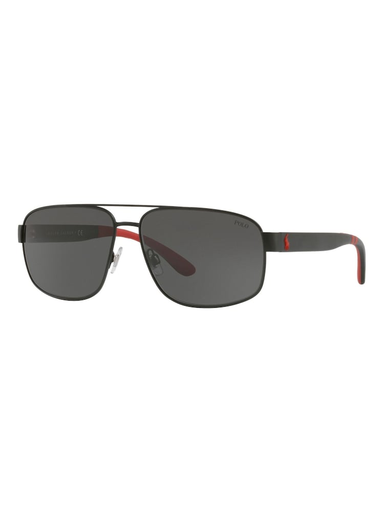 Polo Ralph Lauren Black Navigator Sunglasses - Image 2 of 12