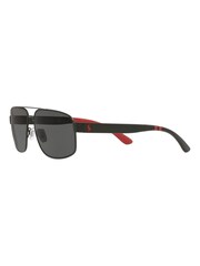 Polo Ralph Lauren Black Navigator Sunglasses - Image 3 of 12