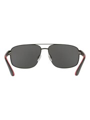 Polo Ralph Lauren Black Navigator Sunglasses - Image 7 of 12