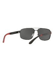 Polo Ralph Lauren Black Navigator Sunglasses - Image 8 of 12