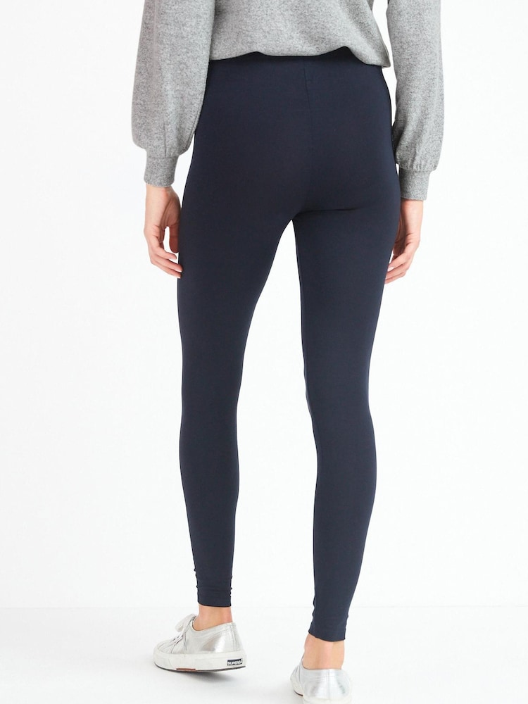 Navy Blue Full Length Leggings - Image 3 of 4