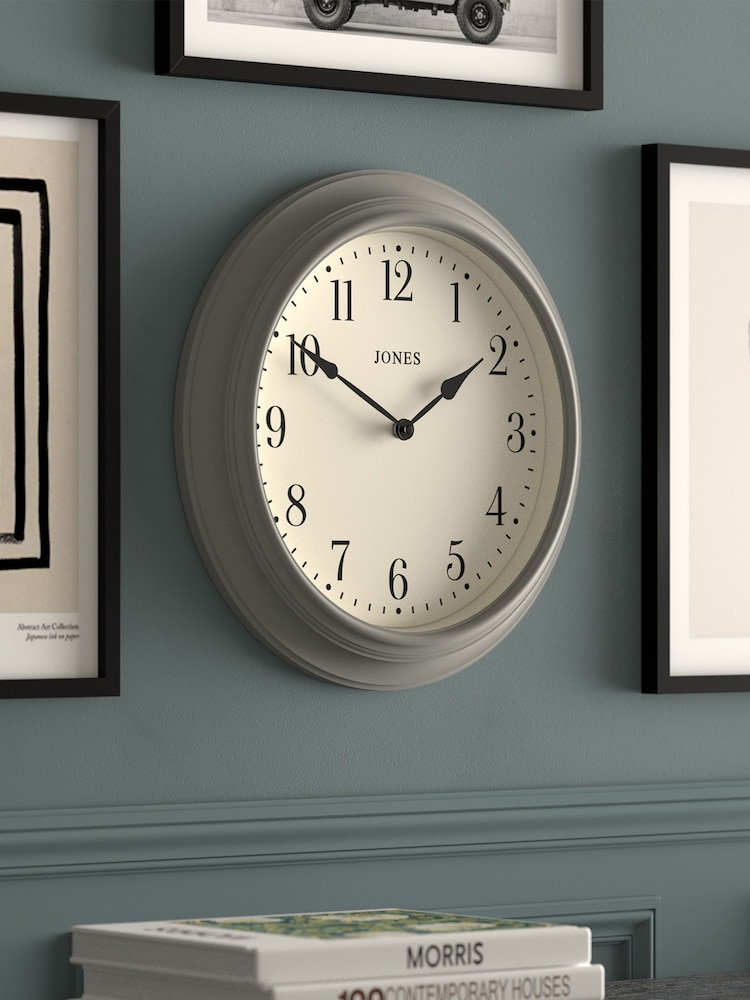 Jones Clocks Grey A Classic Wall Clock - Image 2 of 4