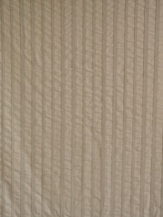 French Connection Natural Eyelet Zulu Textured Stripe Cotton Lined Curtains - Image 5 of 5