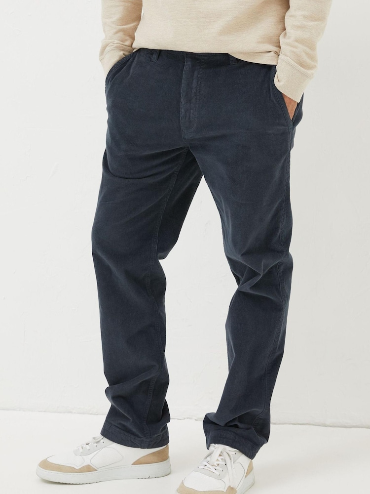 FatFace Blue Straight Cord Trousers - Image 1 of 5