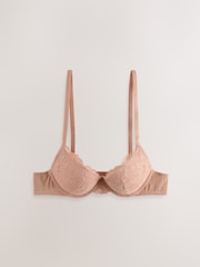 Praline Nude/White Push Up Plunge Lace Bras 2 Pack - Image 6 of 9