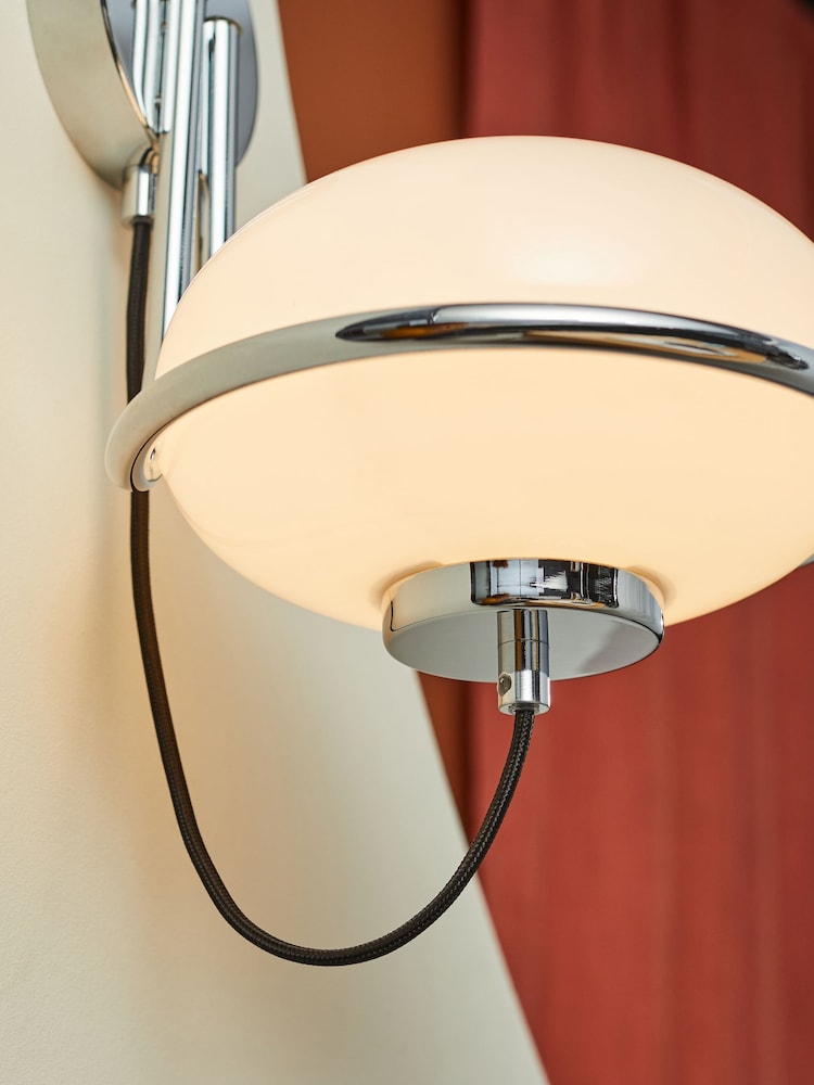 MADE.COM Chrome Piper Wall Light - Image 2 of 3