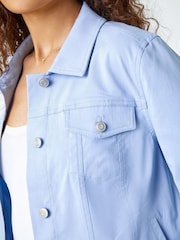 Roman Blue Stretch Pocket Detail Jacket - Image 5 of 5