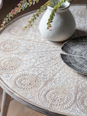 Gallery Home White Agra Round Coffee Table - Image 3 of 3