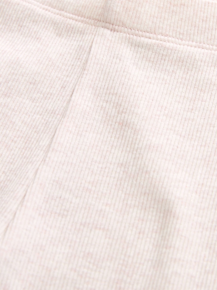 Cream Rib Flare Leggings (3mths-7yrs) - Image 7 of 7