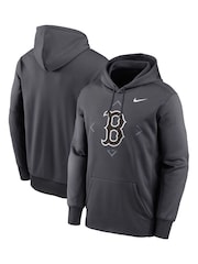 Nike Grey Boston Sox Therma Icon Performance Fleece Pullover Sweat Top - Image 1 of 3