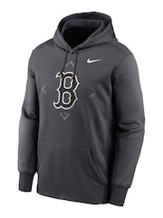 Nike Grey Boston Sox Therma Icon Performance Fleece Pullover Sweat Top - Image 3 of 3
