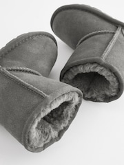 Grey Suede Warm Lined Boots - Image 4 of 5