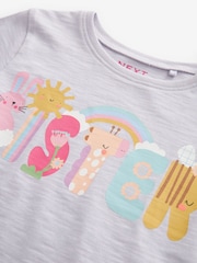 Lilac Purple Long Sleeve Cotton Sister T-Shirt (3mths-6yrs) - Image 3 of 3