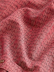 Red Textured Short Sleeve Shirt - Image 8 of 8