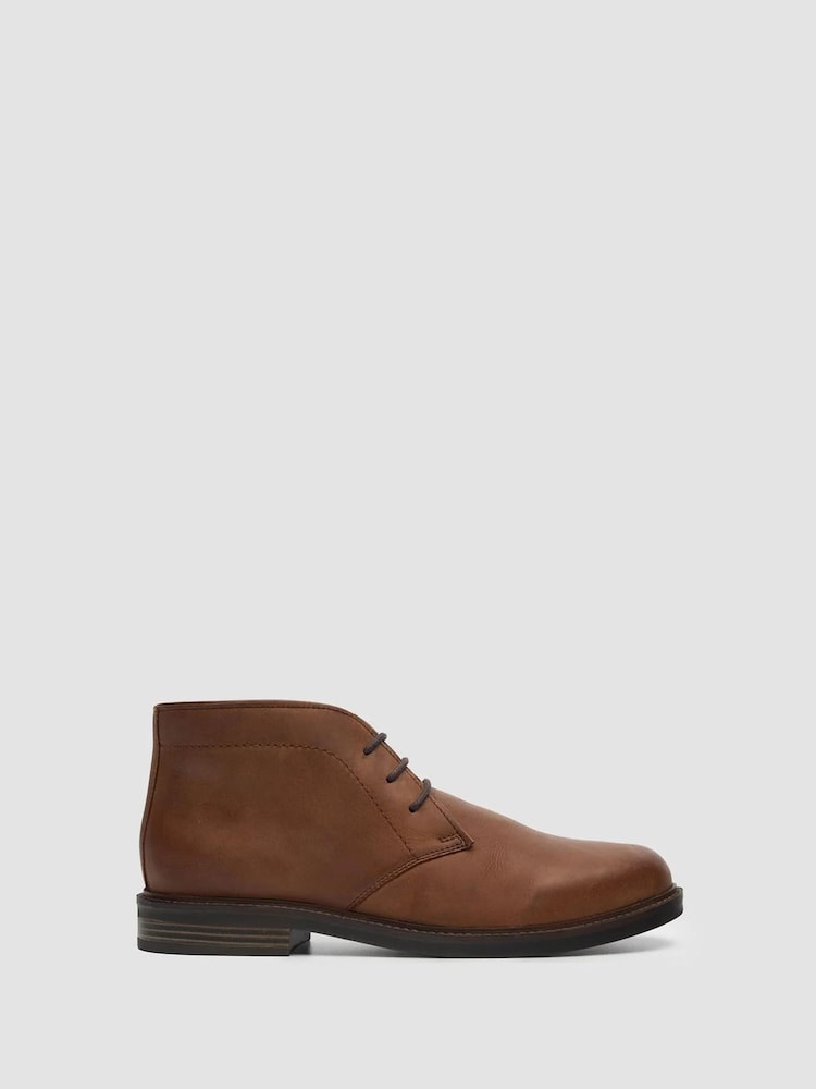 Cavani Brown Hector Lace Up Leather Boots - Image 1 of 3 Cavani Brown Hector Lace Up Leather Boots - Image 1 of 3