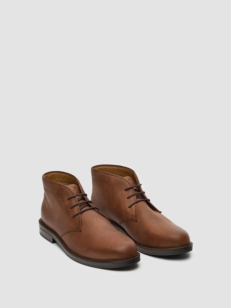 Cavani Brown Hector Lace Up Leather Boots - Image 2 of 3 Cavani Brown Hector Lace Up Leather Boots - Image 2 of 3