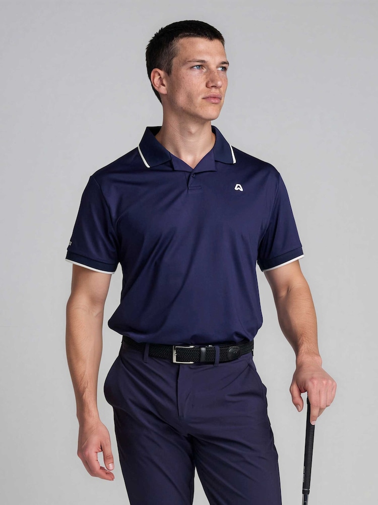 Tipped Polo Shirt - Image 1 of 5 Tipped Polo Shirt - Image 1 of 5