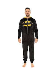Character Black DC Comics Novelty Batman Fleece All In One Pyjama - Image 3 of 4