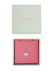 Ted Baker Gold Tone HANNELA: Crystal Heart Pendant Necklace - Image 10 of 10