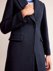 Boden Blue Canterbury Textured Coat - Image 5 of 7