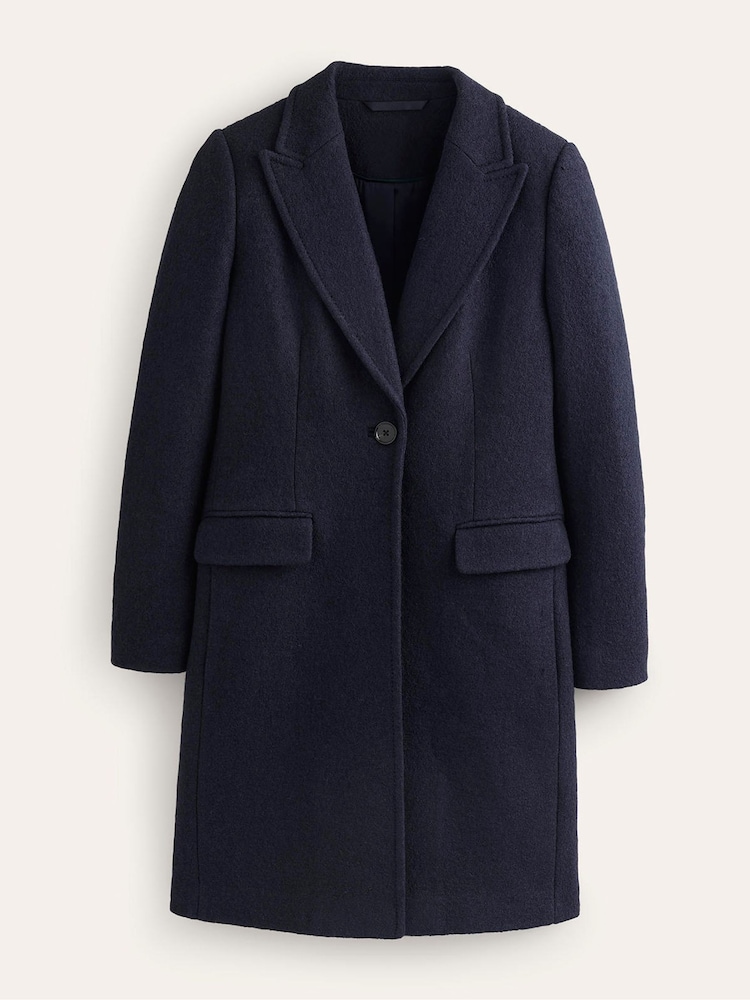 Boden Blue Canterbury Textured Coat - Image 7 of 7 Boden Blue Canterbury Textured Coat - Image 7 of 7
