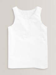 White 5 Pack Lace Vests (1.5-16yrs) - Image 2 of 4