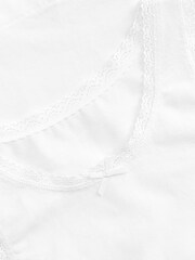 White 5 Pack Lace Vests (1.5-16yrs) - Image 4 of 4