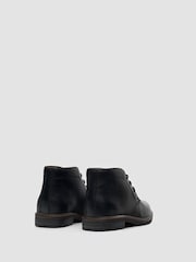 Cavani Black Hector Lace Up Leather Boots - Image 3 of 4
