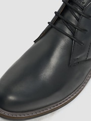 Cavani Black Hector Lace Up Leather Boots - Image 4 of 4