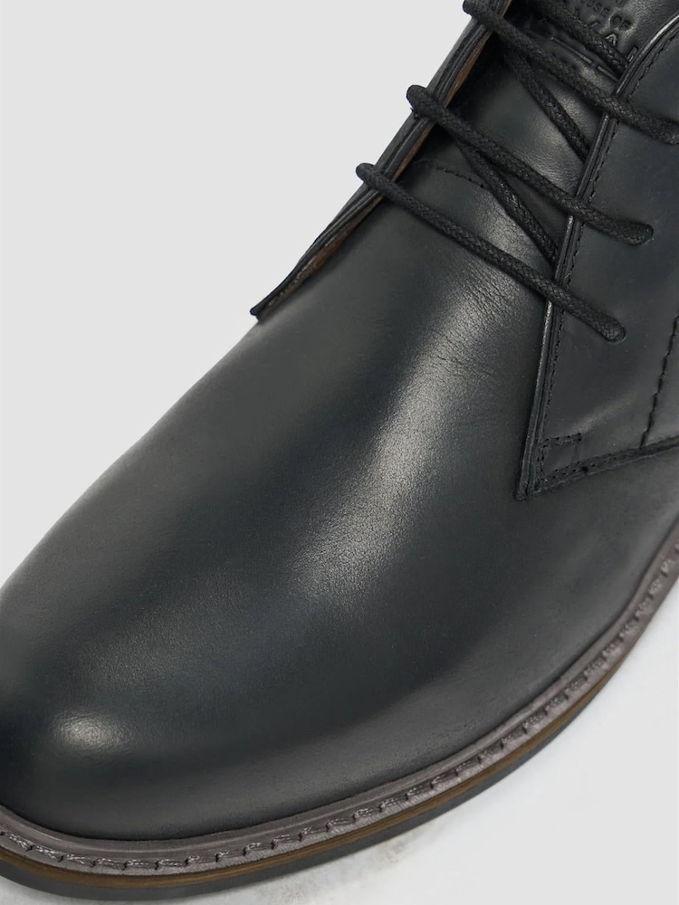 Cavani Black Hector Lace Up Leather Boots - Image 4 of 4 Cavani Black Hector Lace Up Leather Boots - Image 4 of 4