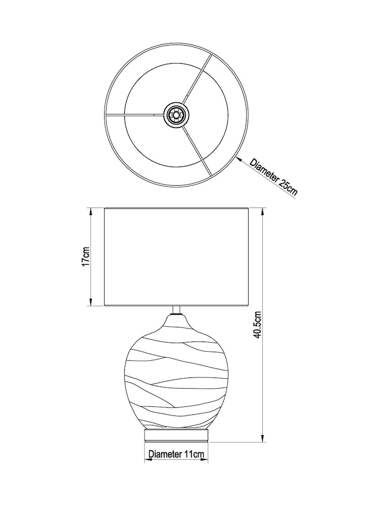 Smoke Grey Drizzle Table Small Lamp - Image 7 of 7 Smoke Grey Drizzle Table Small Lamp - Image 7 of 7