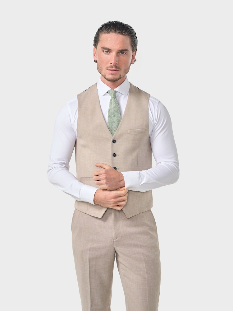Cavani Cream Miami Waistcoat - Image 1 of 2 Cavani Cream Miami Waistcoat - Image 1 of 2
