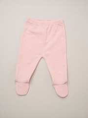 Rock-A-Bye Baby Boutique Pink Quilted Jacket Trousers and Plush Toy Set - Image 4 of 6