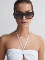 Missoni Eyewear Rectangular Striped Sunglasses - Image 4 of 5
