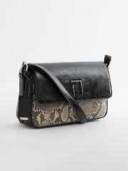 Snake Print Embossed Logo Cross-Body Bag - Image 5 of 10