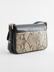 Snake Print Embossed Logo Cross-Body Bag - Image 6 of 10