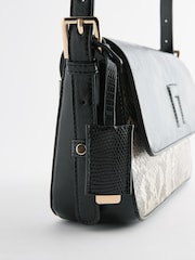 Snake Print Embossed Logo Cross-Body Bag - Image 7 of 10