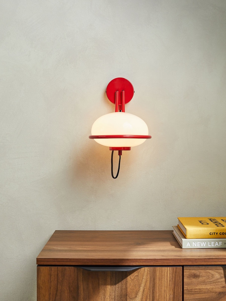 MADE.COM Red Piper Wall Light - Image 1 of 2