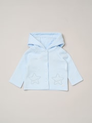 Rock-A-Bye Baby Boutique Blue Star Quilted Jacket and Footed Trousers Set - Image 4 of 5