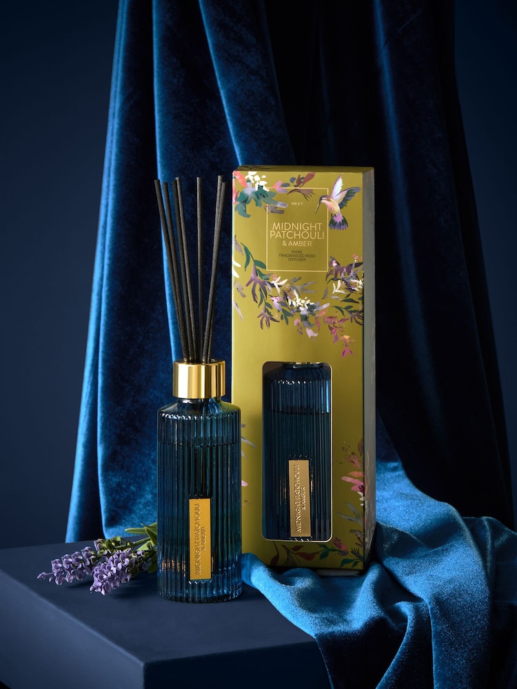 100ml Midnight Patchouli and Amber Fragranced Reed Diffuser - Image 1 of 4
