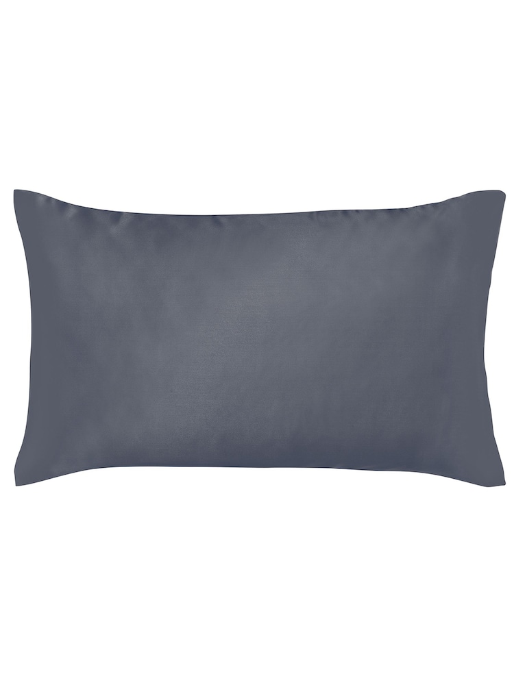 Bedeck of Belfast Grey Silk 100 Mulberry Housewife Pillowcase - Image 2 of 2