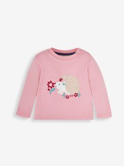 JoJo Maman Bébé Pink Hedgehog 2-Pack Tops - Image 2 of 5